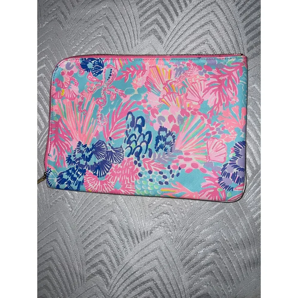 Lilly Pulitzer 3-Piece Set Laptop Sleeve Wallet & Charger Keychain Bundle Sale!!